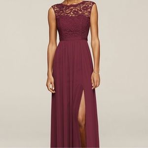 David’s Bridal - Cap Sleeve Lace Bridesmaid Dress
